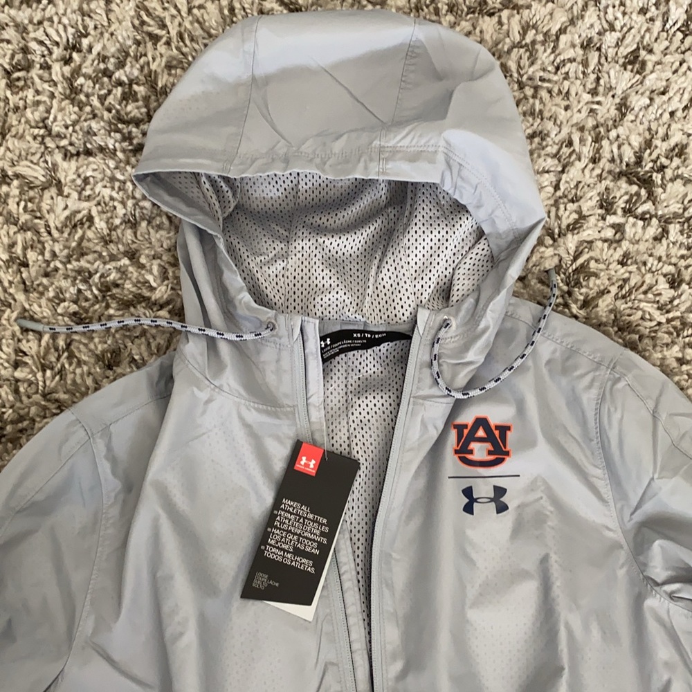 UNDER ARMOUR HOODED WINDBREAKER XS - Picture 8 of 11